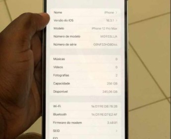 A venda Iphone 12 pro Max 256Gb