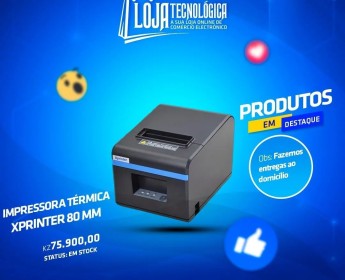 A venda IMPRESSORA TÉRMICA MINI PRINTER 80MM USB+ RJ45 XPRINTER