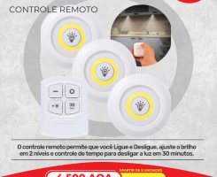 A venda KIT DE LÂMPADA LED COM CONTROLE REOMOTO