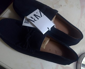 A venda Mocassim de pele em croute