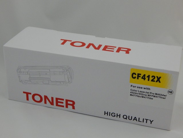 Toner HP 410X / 410A Compatível CF412X / CF412A Amarelo