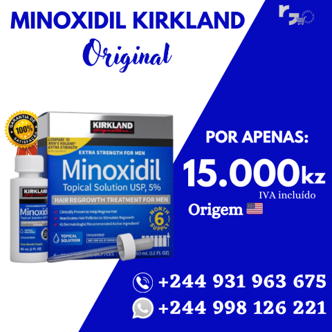 Venda Minoxidil Kirkland 5% Original