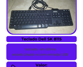 A venda Teclado