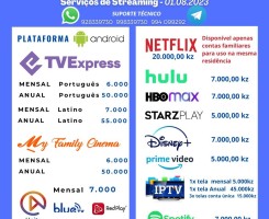 A venda Serviços de streamings
