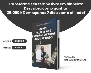 A venda Como fazer 35.000 KZ em 7 dias