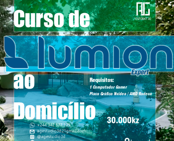 A venda Curso de Sketchup, Lumion e Archicad