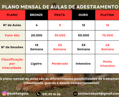 A venda Adestramento de cães ao domicílio