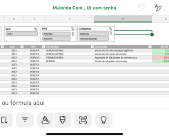 A venda Planilhas em Excel