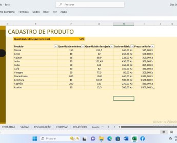 A venda Sistema de gestão