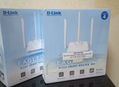 ROUTER DLINK WIFI N300 1WAN+4 LAN + 3 ANT EXT 5 dBi AI APP SUPPORT