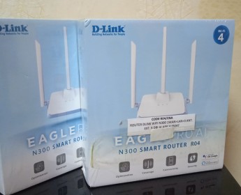 A venda ROUTER DLINK WIFI N300 1WAN+4 LAN + 3 ANT EXT 5 dBi AI APP SUPPORT