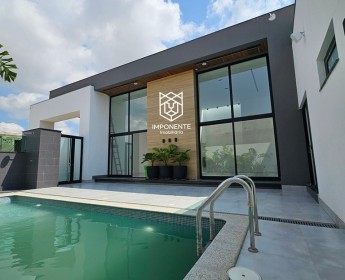 A venda Vivenda V4 de alto padrão, com terraço e piscina, no Condomínio AlphaV...