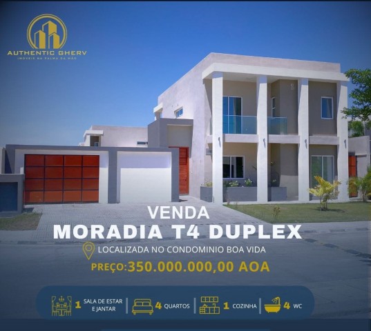 Disponível para venda, Moradia Duplex T4 no Boa Vida
