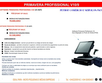 A venda POS - PRIMAVERA PROFISSIONAL v10