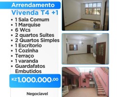 A venda Arrendo vivenda T4+1 na Vila Alice