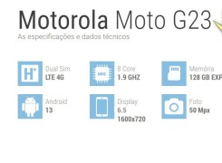 Anúncio Smartfone Motorola G23 128 GB