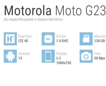 A venda Smartfone Motorola G23 128 GB