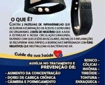 A venda Pulseira Bioquanticas CMN