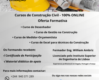 A venda Cursos de Construção Civil