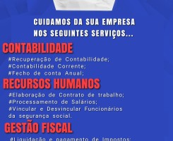 A venda PRESTAÇÃO DE SERVIÇOS NA ÁREA DA CONTABILIDADE-RECURSOS HUMANOS-GESTÃO...