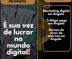 A venda Dinheiro na internet em Angola