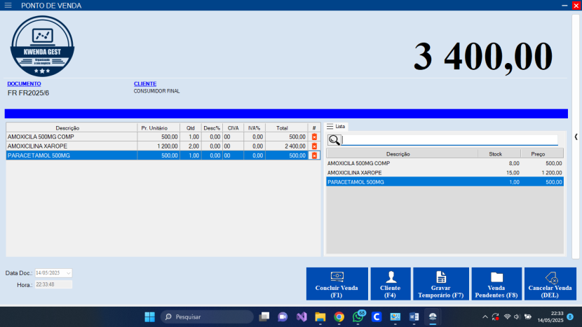 Venda Kwenda Gest - Software de Gestão e Facturação