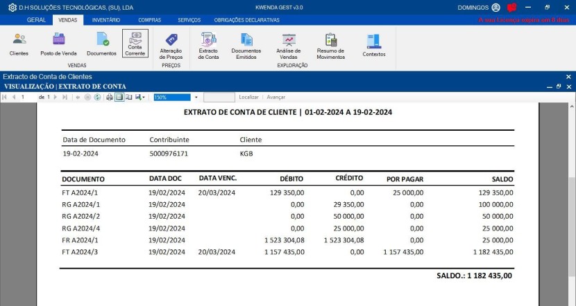 Venda Kwenda Gest - Software de Gestão e Facturação