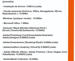 A venda Instalação de software & diversos drivers