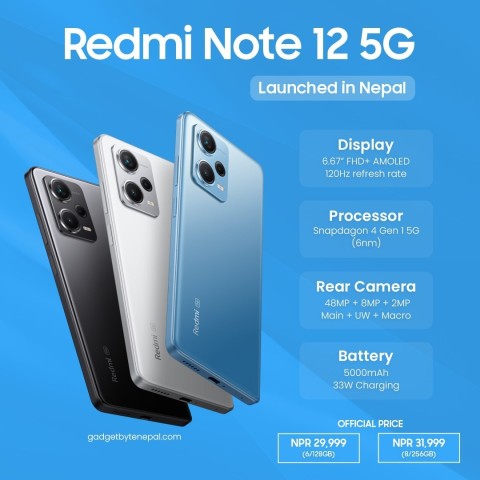 Venda Xiaomi Redmi Note 12 5G 128GB 4GB Ram