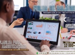 Anúncio FOLHA DE SALÁRIO + PLANILHA PARA AMORTIZAÇÕES DE IMOBILIZAÇÃO