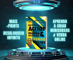 A venda Aprenda A Criar Muitos Minicursos & Vender Online