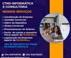A venda LEGALIZAÇÃO DE EMPRESAS, FECHO DE CONTAS E ACESSÓRIA FISCAL
