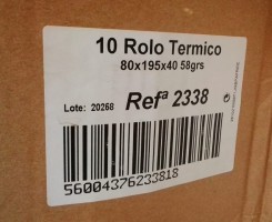 A venda ROLO TERMICO ATM Ref 80X195X40