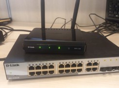 Anúncio Swich + Router D-Link