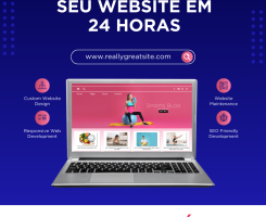 A venda Criação de Sites em 24 Horas por Apenas 100.000 Kz