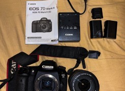 Comprar Vendo a minha câmera DSLR Canon EOS 7D Mark II em excelente estado