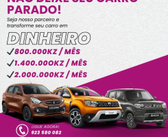 A venda Tranforme Seu Carro em Dinheiro Todo Mês e ganhe até 2.000.000kz/mês
