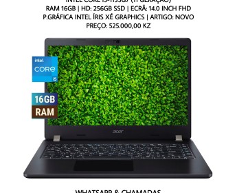 A venda ACER ASPIRE (i5-11Gen - Ram16GB)