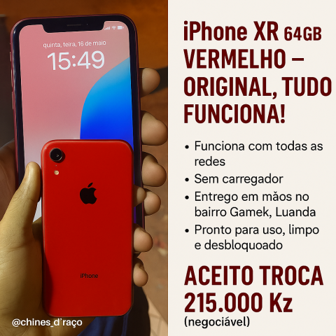 Venda IPhone Xr 64gb