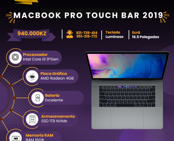 A venda MacBook Pro 2019 & HP EliteBook