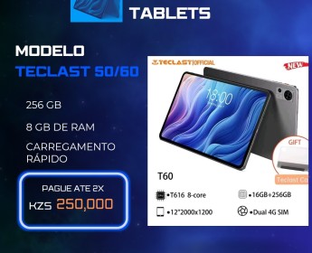 Comprar TABLET NOVO TECLAST T50/60 8Gb RAM, 256 Armazenamento