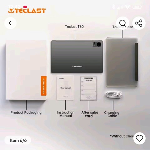 Venda TABLET NOVO TECLAST T50/60 8Gb RAM, 256 Armazenamento