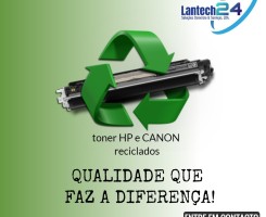 A venda Toner reciclados da marca HP e CANON
