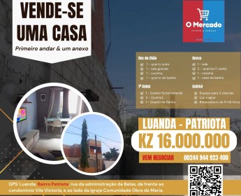 A venda Imóvel Inacabado+Anexo