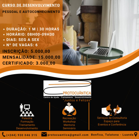 Venda CURSO DE DESENVOLVIMENTO PESSOAL E AUTOCONHECIMENTO