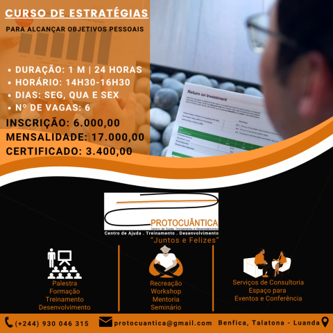 Venda CURSO DE ESTRATÉGIAS PARA ALCANÇAR OBJETIVOS PESSOAIS
