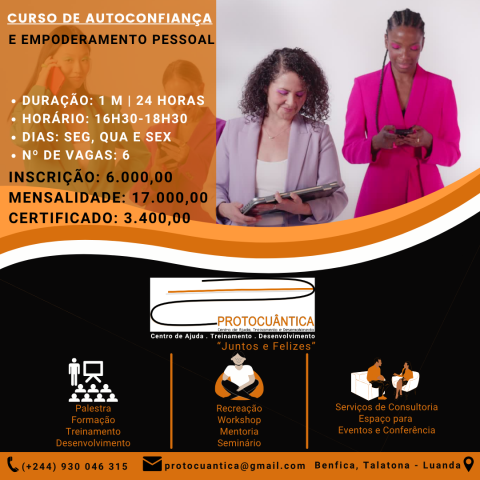 Venda CURSO DE AUTOCONFIANÇA E EMPODERAMENTO PESSOAL