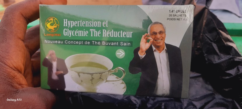 Venda Chá de redução da hipertensão e glicemia- Long Hai