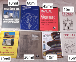 A venda Livros para estudantes de Engenharia Civil - Arquitetura