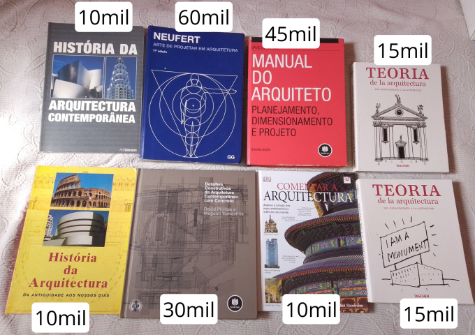 Venda Livros para estudantes de Engenharia Civil - Arquitetura